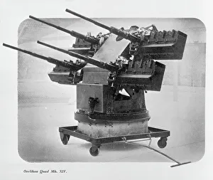 Favour Prints: Oerliken 20mm cannon on a Mk.XIV Quadruple mount
