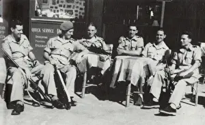 Aviv Prints: Off Duty British Soldiers on the Esplanade - Tel Aviv