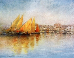 Menpes Gallery: Off the Giudecca - Venice, Italy