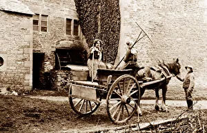 Idyll Prints: Off to the hayfield, early 1900s