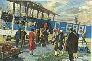 Airway Gallery: Off for Paris by W. Bryce Hamilton