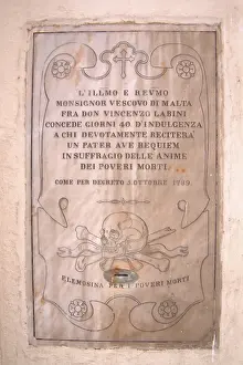Offering Plaque - Valletta, Malta