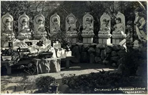 Images Dated 13th April 2022: Offerings at a Japanese Shrine, Nagasaki, Japan Date: circa 1929