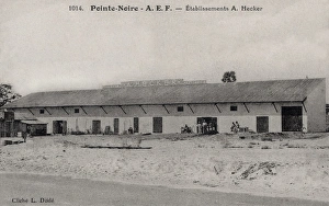 Agents Gallery: Office of colonial agent Hecker in French Equatorial Africa