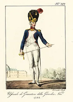 Gaiters Prints: Officer in the Grenadiers of the National Guard, 1792