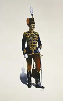 Plume Prints: Officer Lieutenant of the 10th Royal Hussars