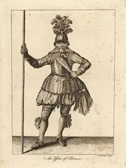 Breastplate Gallery: An Officer of Pikemen in military uniform, 17th century