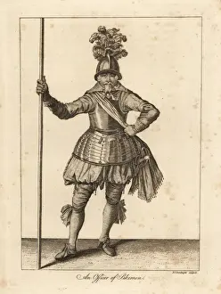 Respecting Prints: An Officer of Pikemen in military uniform, 17th century