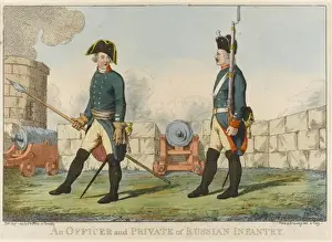 An Officer and Private of Russian Infantry