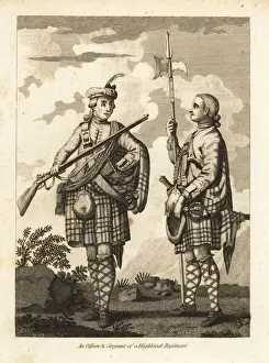 Respecting Prints: An Officer and Serjeant of a Highland Regiment, 17th century