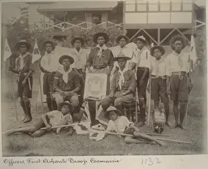 Officers of the 1st Ashanti Troop, Gold Coast, West Africa