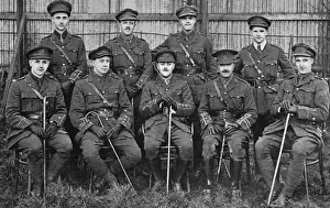 Lieut Prints: Officers of the 1st London Cyclists Company, WW1