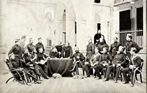 Collodion Prints: Officers of the 2nd Dragoon Guards, India, 1866
