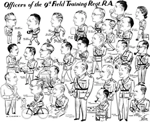 Harrogate Prints: Officers of 9th Field Training Regiment, Royal Artillery
