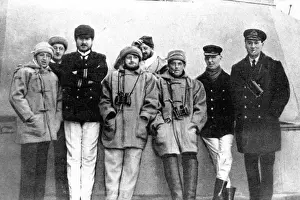 Officers of the Dreadnought wearing war winter kit for active service