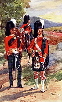 Sporran Collection: Officers in Review Order, Argyll and Sutherland Highlanders