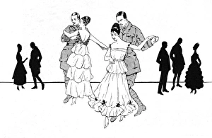 Peto Collection: Officers at a Supper Club by C. E. Peto