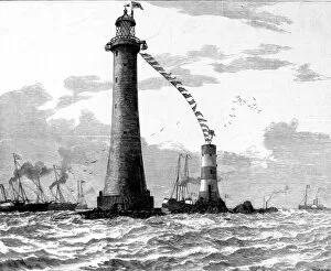 Images Dated 30th May 2004: Official Opening of the Eddystone Lighthouse, May 1882