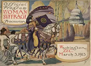 Program Prints: Official program - Woman suffrage procession, Washington, DC