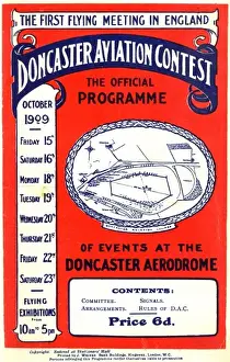 Official programme for the Doncaster Aviation Contest