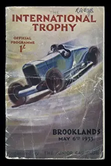 Junior Prints: Official programme, International Trophy at Brooklands