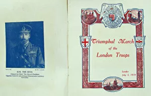 Images Dated 28th January 2013: Official programme - Triumphal March of the London Troops