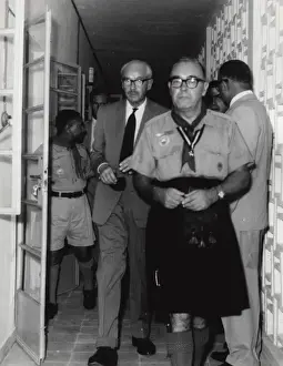 Head Quarters Prints: Officials inspecting Scout headquarters