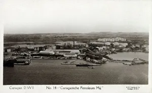 Oil Refinery at Curacao, a Dutch Caribbean island