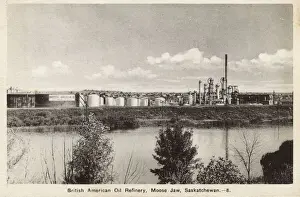 Moose Prints: Oil Refinery at Moose Jaw, Saskatchewan, Alberta, Canada