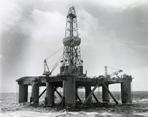 Images Dated 17th February 2020: Oil rig Atlantic I, 38 miles off The Lizard, Cornwall