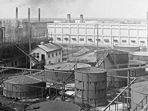 Stills Prints: Oil stills and canning factory Port Arthur Texas USA