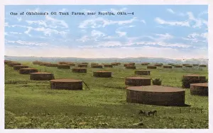 Containers Prints: Oil tank farm near Sapulpa, Oklahoma, USA