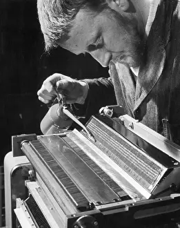 Oiling the machine