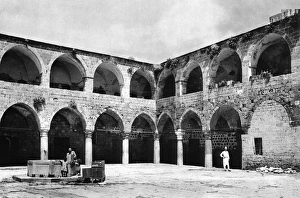 Acre Gallery: Old arcaded inn, Acre, Galilee, Northern Israel