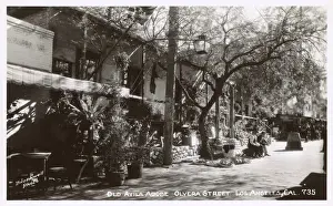 Avila Prints: Old Avila Adobe, Olvera Street, Los Angeles, California, USA