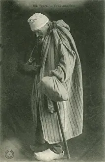 Belongings Prints: Old Beggar - Tours, France