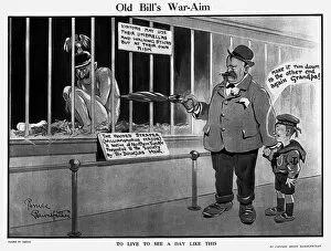 Images Dated 15th August 2015: Old Bills War-Aim, by Bairnsfather