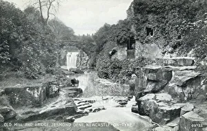 Jesmond Prints: Old Mill and Bridge, Jesmond Dene, Newcastle-on-Tyne