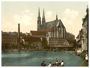 Old Bridge and St. Peters Church, Gorlitz, Silesia, Germany