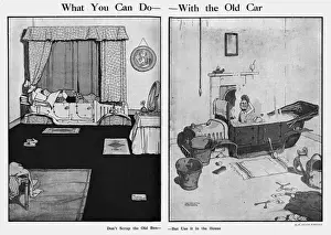 Bathroom Prints: What you can do with the old car by Heath Robinson