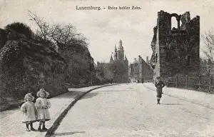Hollow Prints: Old castle ruins, Luxembourg City, Luxembourg