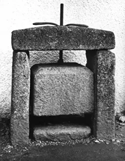 Folk Prints: Old Cheese Press