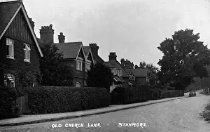 Suburb Prints: Old Church Lane, Stanmore, Middlesex