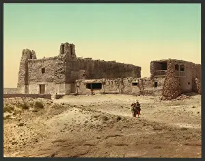 Pueblo Prints: Old church at pueblo of Acoma, N. M