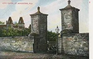 Augustine Prints: Old City Gates of St Augustine, Florida, USA