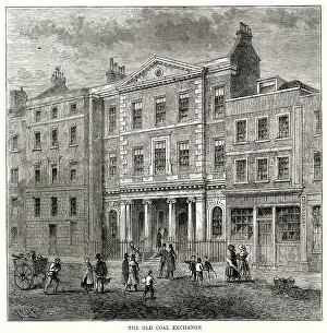 Old Coal Exchange, faced the site of Smart's Quay Billingsgate, London, what is now Lower Thames Street