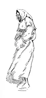 Coster Prints: An old Cockney Woman - East London
