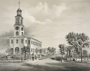 Congregational Prints: The old Congregational Church, Saco
