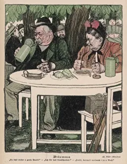 Old Couple in Biergarten
