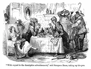 Descriptive Prints: The Old Curiosity Shop, Mrs Jiniwin & Sampson Brass